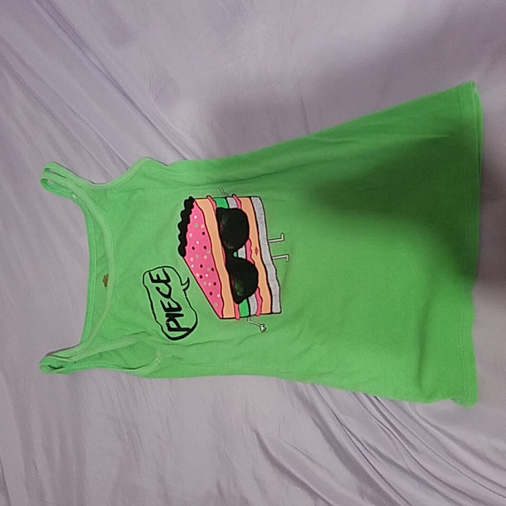 Green tank top